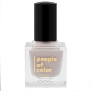 NEW NWT People of Color Beauty Nail Polish Makeda Shimmery Opal Pink Mauve White